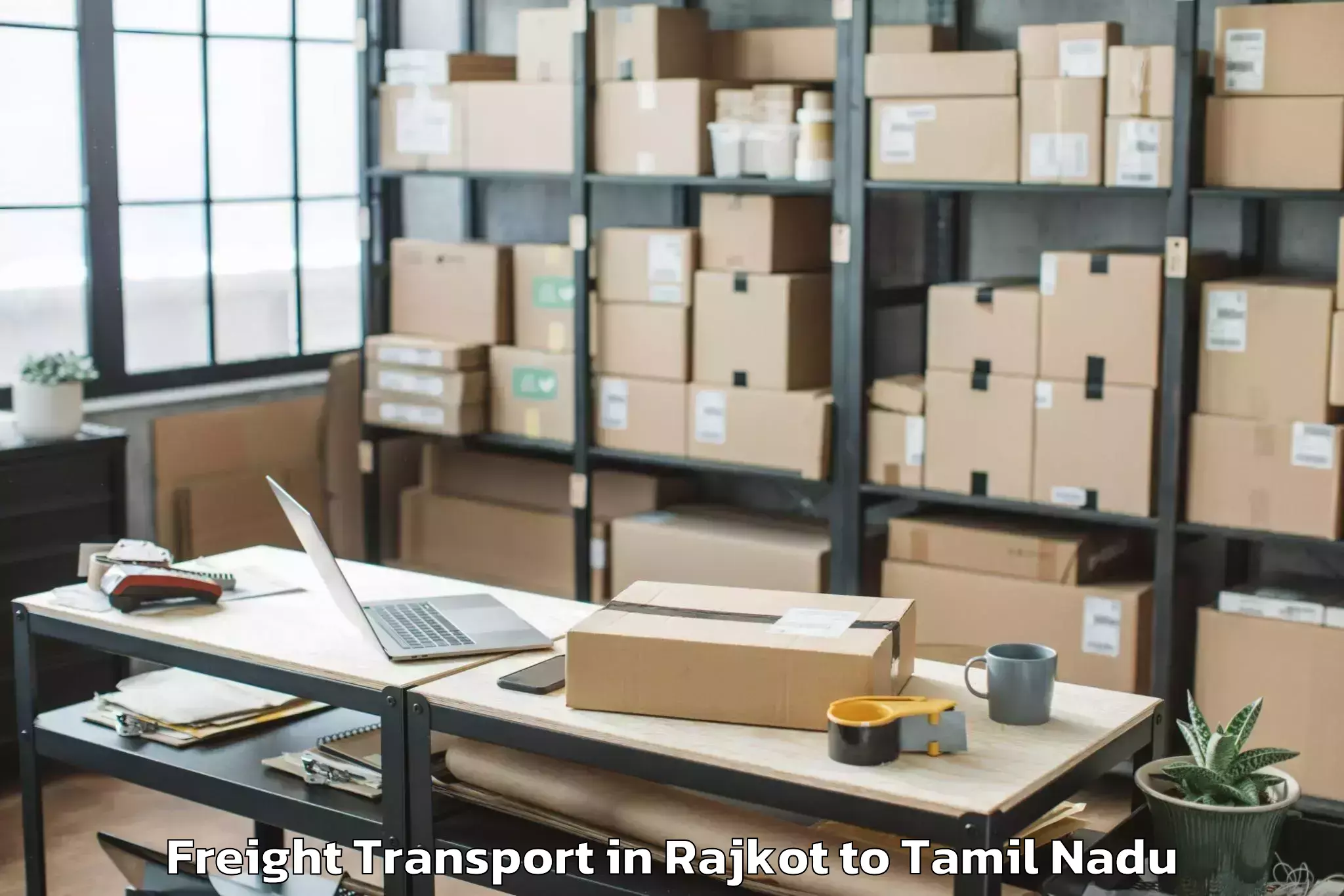 Leading Rajkot to Manamadurai Freight Transport Provider